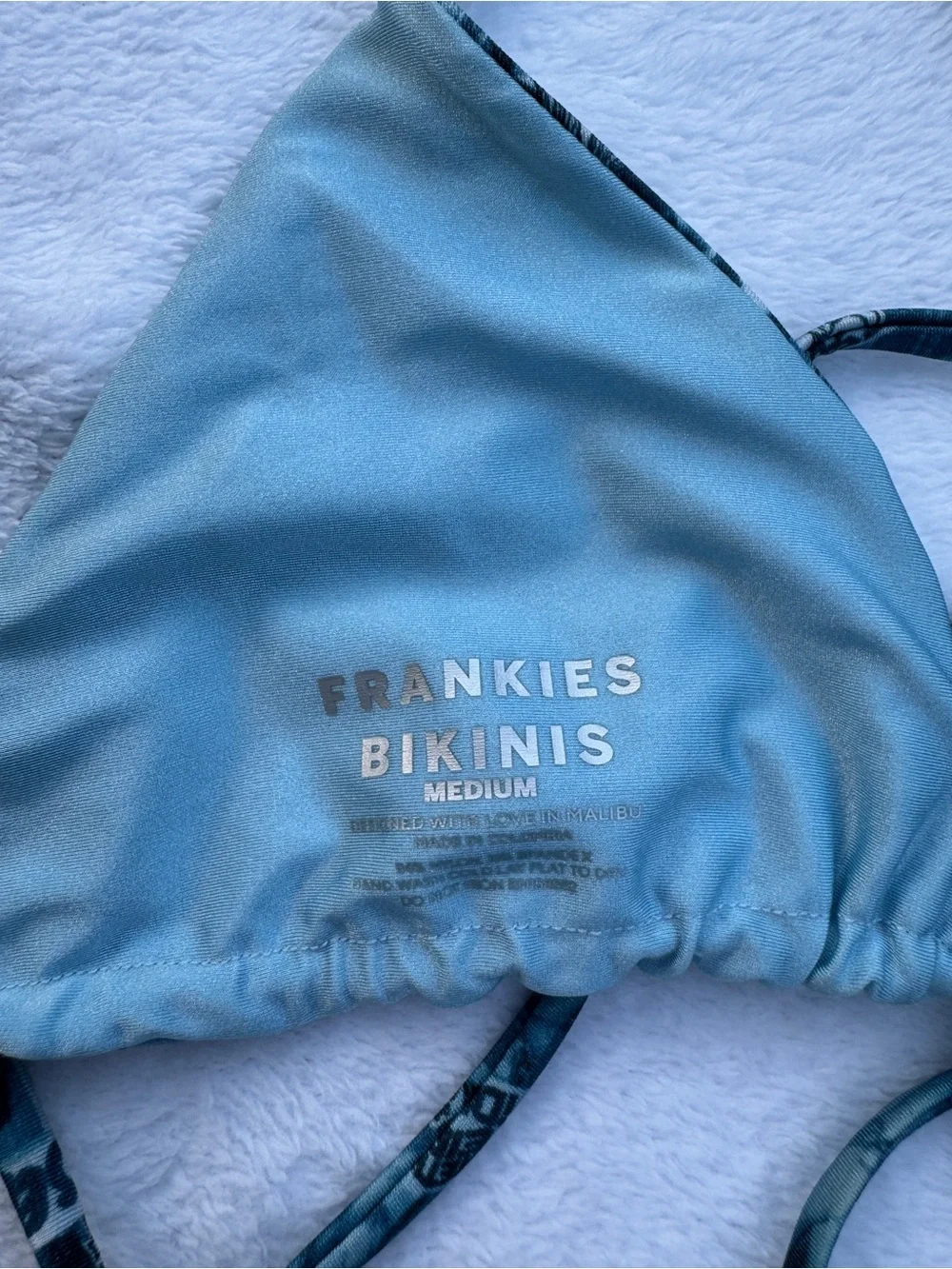 Frankie's Bikinis Alana Blue Tia Shine Top & 2 MacKenzie Shine String Bottoms!!!